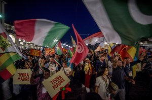 TURIN, ITALY - SEPTEMBER 23: Atmosphere during the Terra Madre Parade during Terra Madre Festival by Slow Food on September 23, 2016 in Turin, Italy. (Photo by Tullio M. Puglia/Getty Images for Slow Food Terra Madre)